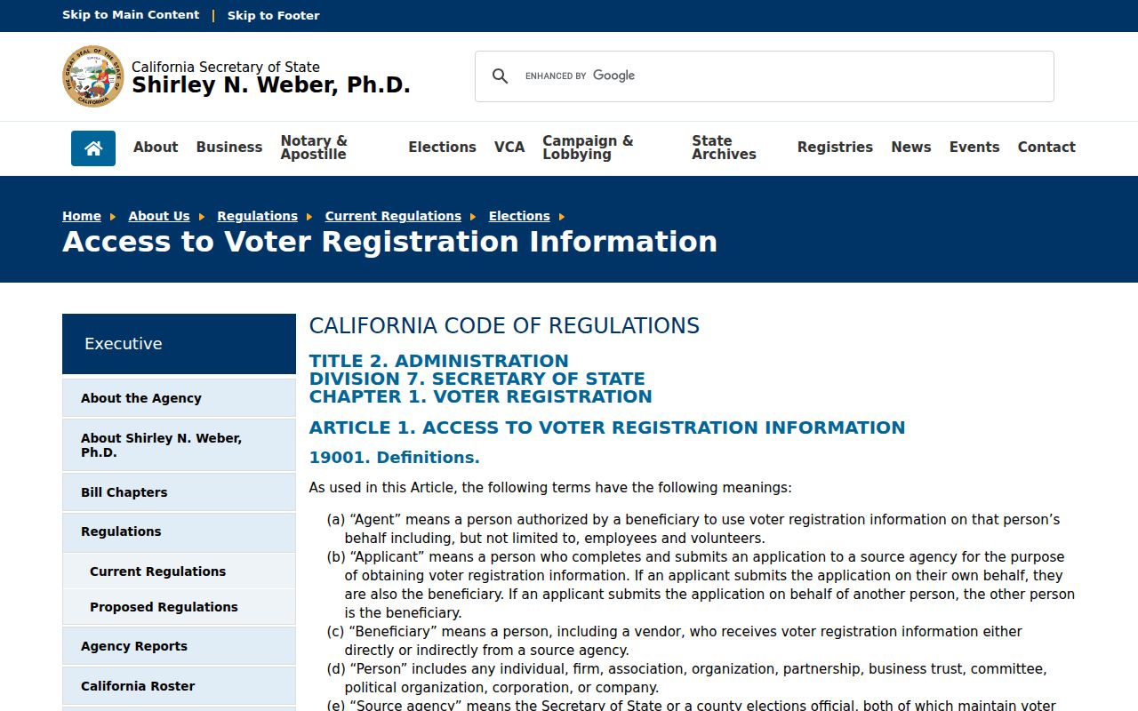 West Covina neighbors voter-information access restrictions